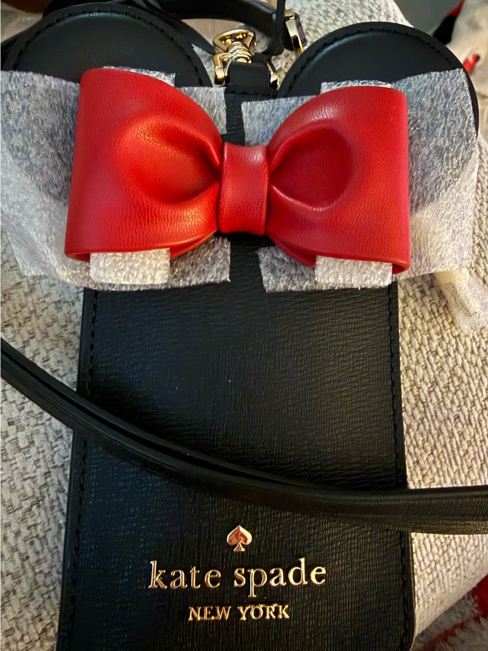 Kate Spade x Disney Minnie Mouse Ears  ID Lanyard. New with Tags! - Picture 7 of 12